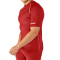 Rot - Side - Rhino Herren Base Layer Sport-Unterhemd - Sport-T-Shirt, Kurzarm