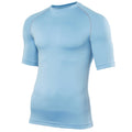 Hellblau - Front - Rhino Herren Base Layer Sport-Unterhemd - Sport-T-Shirt, Kurzarm
