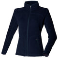 Marineblau - Front - Skinni Fit Damen Mikrofleece-Jacke - Fleece-Jacke