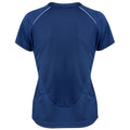 Marineblau-Weiß - Back - Spiro Damen Sport T-Shirt - Trainings-Shirt