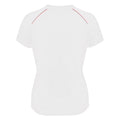 Weiß-Rot - Back - Spiro Damen Sport T-Shirt - Trainings-Shirt