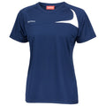 Marineblau-Weiß - Front - Spiro Damen Sport T-Shirt - Trainings-Shirt