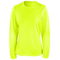 Limette - Front - Spiro Damen Sport T-Shirt Langarm Performance