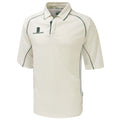 Weiß-Grün - Front - Surridge Herren Sport Polo-Shirt 3-4 Armlänge