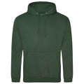 Flaschengrün - Front - Awdis Unisex Kapuzenpullover College