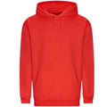 Weiches Rot - Front - Awdis Unisex Kapuzenpullover College