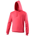 Lippenstiftpink - Front - Awdis Unisex Kapuzenpullover College