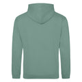 Moosgrün - Back - Awdis Unisex Kapuzenpullover College