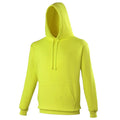 Neongelb - Front - Awdis Unisex Kapuzenpullover in Neonfarben