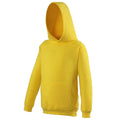 Sonnengelb - Front - Awdis Kinder Kapuzen Pullover