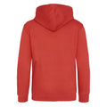 Feuerrot - Back - Awdis Kinder Kapuzen Pullover