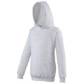 Aschegrau - Front - Awdis Kinder Kapuzen Pullover