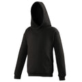 Schwarz - Front - Awdis Kinder Kapuzen Pullover