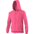 Dunkles Pink - Side - Awdis Herren Kapuzenjacke - Kapuzenpullover - Hoodie mit Reißverschluss