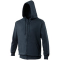 Neues Marineblau - Side - Awdis Herren Kapuzenjacke - Kapuzenpullover - Hoodie mit Reißverschluss