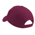 Burgunder - Back - Beechfield Unisex 5 Panel Baseballkappe Ultimate