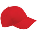 Rot - Front - Beechfield Unisex 5 Panel Baseballkappe Ultimate