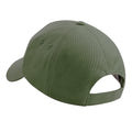 Olivgrün - Back - Beechfield Unisex 5 Panel Baseballkappe Ultimate