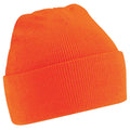 Orange - Back - Beechfield Unisex Strickmütze - Mütze, besonders weich