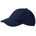 Marineblau - Front - Beechfield Unisex Baseballkappe mit niedrigem Profil aus Baumwolle