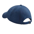 Marineblau - Back - Beechfield Unisex Baseballkappe mit niedrigem Profil aus Baumwolle