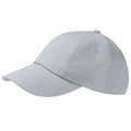 Grau - Front - Beechfield Unisex Baseballkappe mit niedrigem Profil aus Baumwolle