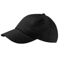 Schwarz - Front - Beechfield Unisex Baseballkappe mit niedrigem Profil aus Baumwolle