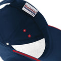 Blau-Rot - Side - Beechfield Unisex Baseballkappe Ultimate