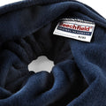 Marineblau - Side - Beechfield Unisex 2-in-1 Wintermütze - Halswärmer - Schlauchschal Suprafleece