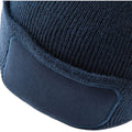 Marineblau - Side - Beechfield Unisex Wintermütze - Beanie - Mütze