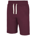 Burgunder - Front - AWDis Herren Shorts - Jogging-Shorts