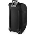 Schwarz - Back - BagBase Reisetasche mit Rollen und Teleskop-Griff