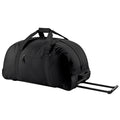 Schwarz - Front - BagBase Reisetasche mit Rollen und Teleskop-Griff