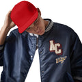 Rot - Side - Beechfield Unisex Retro Rapper Baseballkappe