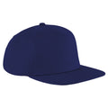 French Blau-French Blau - Front - Beechfield Unisex Baseballkappe Flat Peak