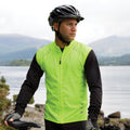 Neon Limette - Side - Spiro Herren Bikewear Crosslite Trainingsweste - Weste - Radsport-Weste