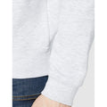 Grau meliert - Back - Fruit Of The Loom Herren Premium 70-30 Sweatshirt mit Reißverschluss am Kragen