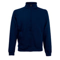 Marineblau - Front - Fruit Of The Loom Herren Premium 70-30 Sweatshirt mit Reißverschluss am Kragen