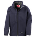 Marineblau - Front - Result Kinder Softshell-Jacke, 3-lagig