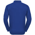 Königsblau - Back - Russell Europe Herren Sweatshirt mit Knopfleiste und Kragen