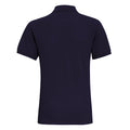 Marineblau Washed - Back - Asquith & Fox Herren Polo-Shirt, Kurzarm