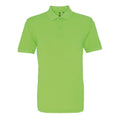 Neongrün - Front - Asquith & Fox Herren Polo-Shirt, Kurzarm