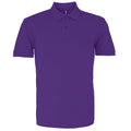 Violett - Front - Asquith & Fox Herren Polo-Shirt, Kurzarm