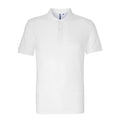 Weiß - Front - Asquith & Fox Herren Polo-Shirt, Kurzarm