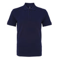 Marineblau - Front - Asquith & Fox Herren Polo-Shirt, Kurzarm