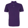 Violett meliert - Front - Asquith & Fox Herren Polo-Shirt, Kurzarm
