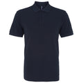 French Marineblau - Front - Asquith & Fox Herren Polo-Shirt, Kurzarm