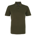Olive - Front - Asquith & Fox Herren Polo-Shirt, Kurzarm