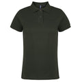 Flaschengrün - Front - Asquith & Fox Damen Polo-Shirt, Kurzarm