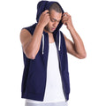 Marineblau - Lifestyle - AWDis Just Hoods Herren Hoodie - Kapuzenweste - Kapuzenjacke, ärmellos